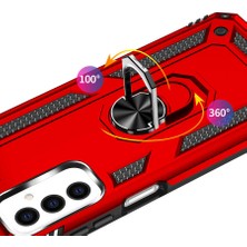 Nevarium Samsung Galaxy M13 Kılıf Tank Yüzüklü Yüksek Korumalı Silikon