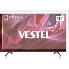 Best Ekran Vestel 39FB5000 Tv Ekran Koruyucu - Vestel 39" Inç Ekran Şeffaf Koruma Paneli