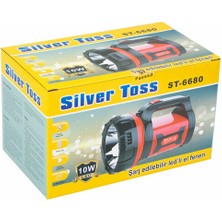 Silver Toss El Feneri Şarjlı LED Projektör Tipi ST6680 6705