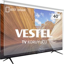Best Ekran Vestel 40F8400E Tv Ekran Koruyucu - Vestel 40" Inç  Ekran Şeffaf Koruma Paneli