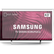 Samsung 43AU9000 Tv Ekran Koruyucu - Samsung 43" inç 109 ekran Koruyucu UE43AU9000UXTK Crystal