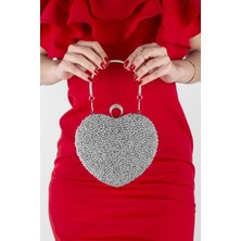 Lal Shoes & Bags Kadın Portföy Abiye Çanta Kalpli