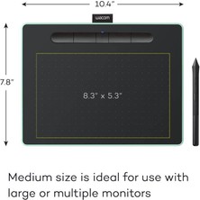 Wacom CTL6100WLE0 Intuos Kablosuz Grafik Tablet