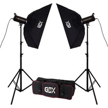 Gdx HD-200II C Bicolor 2'li Işık Seti 200W Video LED Işığı