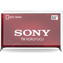 Best Ekran Sony 50" Inç Tv Ekran Koruyucu Kırılmaz Şeffaf Panel