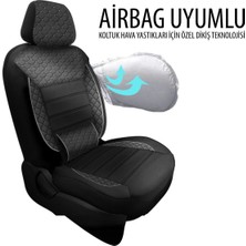 Nice Shop Seat Leon 1999-2012 Uyumlu Koltuk Kılıfı Golem Serisi - Siyah