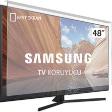 Best Ekran Samsung LH48RMD Tv Ekran Koruyucu - Samsung 48" Inç 122 Ekran Şeffaf Koruma Paneli
