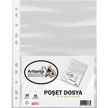 Artlantis Poşet Dosya A-4 Şeffaf Föy Dosya 100'lü