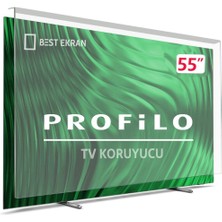 Best Ekran Profilo 55PA515EG Tv Ekran Koruyucu - Profilo 55" Inç 139 cm Ekran Şeffaf Koruma Paneli