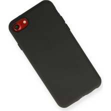 New Face iPhone 7 Kılıf Yumuşak Esnek Silikon Kapak - Siyah