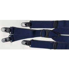 Kemer Sepeti Lacivert Pantolon Askısı 4 Klipsli 2.5 cm Genişliğinde