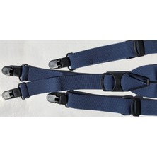 Kemer Sepeti Açık Antrasit Renkli Pantolon Askısı 4 Klipsli 2.5 cm Genişliğinde