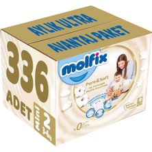 Molfix Pure&Soft Bebek Bezi Beden:2 (3-6kg) Mini 336 Adet Aylık Ultra Avantaj Paketi