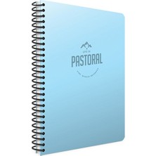 Gıpta Pastoral Spiralli PP Kapak A4 120 Yaprak Kareli Okul Defteri 4'lü Set