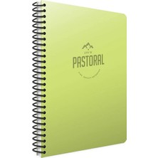 Gıpta Pastoral Spiralli PP Kapak A4 120 Yaprak Kareli Okul Defteri 4'lü Set