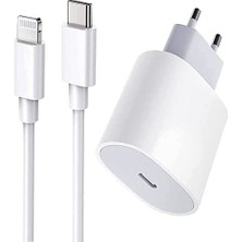 iPhone 13/12/11 Için Hızlı Şarj Aleti Seti Usb-C 20W Adaptör + Usb-C Kablo. Apple iPhone 13/13 Pro/12/12 Pro/11/11 Pro/se/xs/xr/x/8/8 Plus/ipad ile Uyumlu