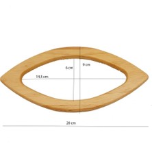 Angel Çanta Aksesuar Kayık Model Ahşap Sap