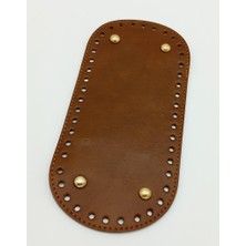 Angel Çanta Aksesuar Angel Oval Çanta Tabanı Suni Deri Taba Renk 25X12 cm Kadın Aksesuar Light Gold Aparatlı