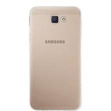 Kzy Samsung  Galaxy J5 Prime Uyumlu Kapak Şeffaf Silikon Kılıf