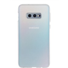 Kzy Samsung  Galaxy S10E Uyumlu Kapak Şeffaf Silikon Kılıf