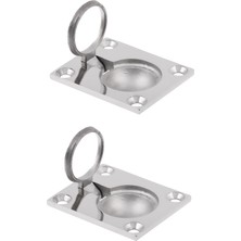 Dharry 2x Floş Asansör Halkası / Hatch Çekme Sökü 48 x 38MM Tekne Deniz Paslanmaz Çelik (Yurt Dışından)