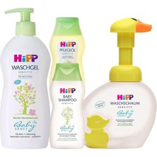 Hipp Babysanft Bebek Şampuanı 200 ml + Hipp Babysanft Bebek Masaj ve Bakim Yağı 200 ml + Hipp Babysanft Bebek Saç ve Vücut Banyo Jeli 400 ml + Hipp Organik El Yıkama Köpüğü 250 ml