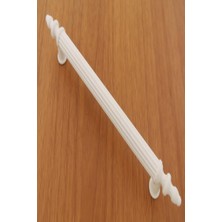 Azm Hırdavat Elmas Kulp (Plastik) 128 Mm 5 Adet Beyaz