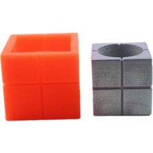 Hobizubi Kareler Beton Saksı Silikon Kalıp - 116