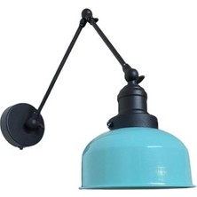 Rsylight Retro Metal Dekoratif Akrobatik Rustik Siyah Mafsallı Duvar Aplik