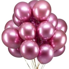 Benim Marifetlerim Pembe Parlak Krom Balon 12 Inch 5 Adet