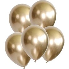 Benim Marifetlerim Altın Parlak Krom Balon 12 Inch 5 Adet