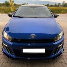 Oto h.i.t. Volkswagen Scirocco Esnek Ayarlanabilir 3 Parça Kanatlı  Piano Black Ön Lip