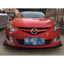 Oto h.i.t. Mazda 3 Esnek Ayarlanabilir 3 Parça Kanatlı  Piano Black Ön Lip