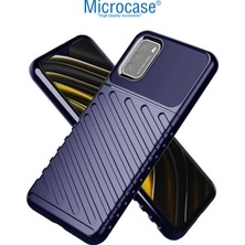 Microcase Xiaomi Poco M3 Pro Thunder Serisi Darbeye Dayanıklı Silikon Kılıf - Mavi