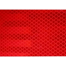 Nzb Reflektörlü Reflektif Fosforlu Şerit Bant Ikaz Bandı 2 Metre Kırmızı