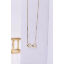 Latif Kuyumcu 14 Ayar Altın Taşsız Sonsuzluk Kolye LKKLY1040