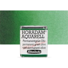 Schmincke  Horadam  Yarım Tablet Sulu Boya  Permanent Green Olive