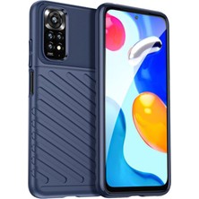 Microcase Xiaomi Redmi Note 11 Pro 4g (Global) Thunder Serisi Darbeye Dayanıklı Silikon Kılıf - Mavi