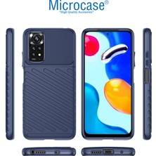 Microcase Xiaomi Redmi Note 11 Pro 4g (Global) Thunder Serisi Darbeye Dayanıklı Silikon Kılıf - Mavi