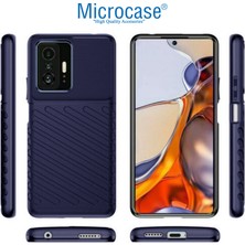 Microcase Xiaomi 11T Thunder Serisi Darbeye Dayanıklı Silikon Kılıf - Mavi