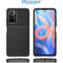 Microcase Xiaomi Poco X3 Gt Thunder Serisi Darbeye Dayanıklı Silikon Kılıf - Siyah