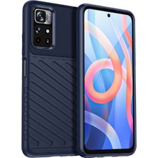 Microcase Xiaomi Poco X3 Gt Thunder Serisi Darbeye Dayanıklı Silikon Kılıf - Mavi