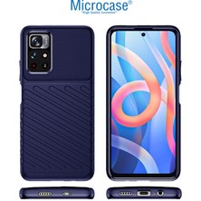 Microcase Xiaomi Poco X3 Gt Thunder Serisi Darbeye Dayanıklı Silikon Kılıf - Mavi