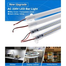 Tawitec 220 Volt Şeffaf Kapak Alimünyum Çubuk Led Bar Işık 1 Metre Renk: Beyaz