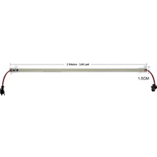 Tawitec 220 Volt Şeffaf Kapak Alimünyum Çubuk Led Bar Işık 1 Metre Renk: Beyaz