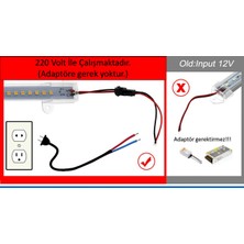Tawitec 220 Volt Şeffaf Kapak Alimünyum Çubuk Led Bar Işık 1 Metre Renk: Beyaz