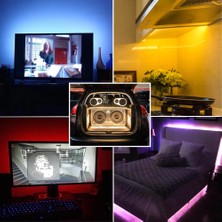 Tawitec Rgb Şerit Led 3 Çipli - 5+5  10 Metre 3cipli - 12v 5a Silim Adaptör - 44tuşlu Kontrol Kutusu Radio Frekanslı