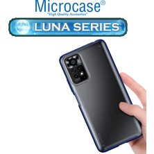 Microcase Xiaomi Redmi Note 11S Global 2022 Luna Serisi Köşe Korumalı Sert Rubber Kılıf - Mavi