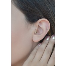 Sacce Scarves&Accessories Yıldızlı Halka Piercing Tragus Helix Kıkırdak Küpesi