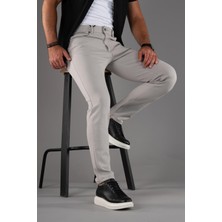 Akçaylar Slimfit 5 Cep Dar Paça Astarsız Mevsimlik Kumaş Pamuklu Erkek Spor Pantolon